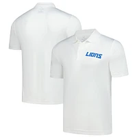 Polo Fanatics blanc pour homme des Detroit Lions