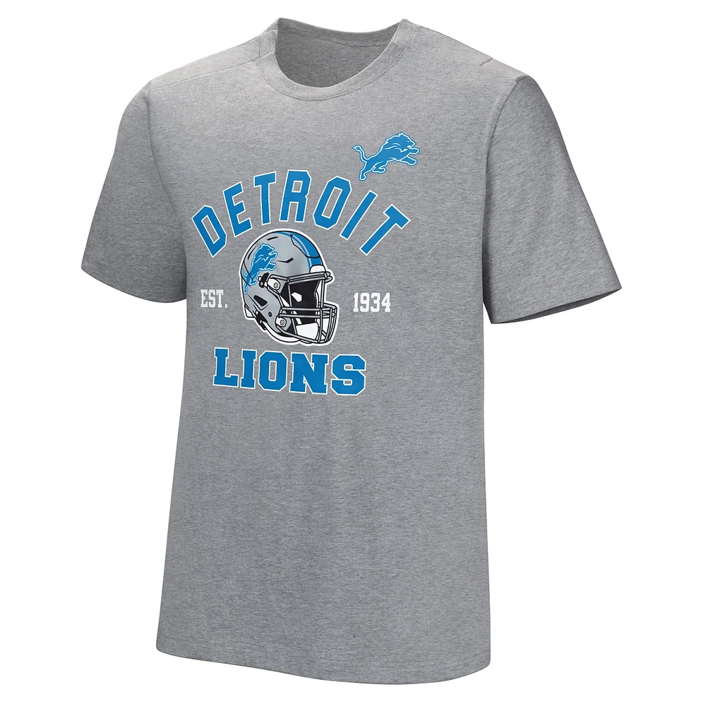 T-shirt adaptatif gris Detroit Lions Tackle pour hommes