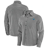 Chemise boutonnée à manches longues pour homme Detroit Lions Dual Threat de J. Palmer noire