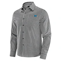 Chemise boutonnée à manches longues pour homme Detroit Lions Dual Threat de J. Palmer noire