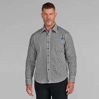 Chemise boutonnée à manches longues pour homme Detroit Lions Dual Threat de J. Palmer noire