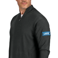 Pull zippé à quart de tour Detroit Lions J. Palmer pour homme, noir