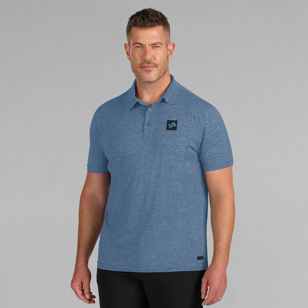 Polo bleu Detroit Lions Four Down pour homme de J. Palmer