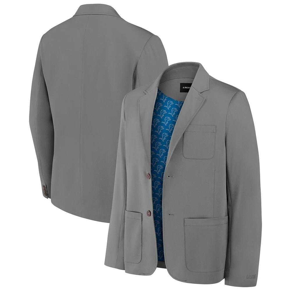 Blazer graphite J. Palmer pour homme des Lions de Détroit Man-In-Motion