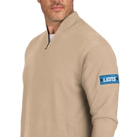 Pull zippé à quart de tour Detroit Lions couleur marron J. Palmer pour homme