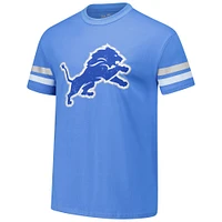 T-shirt surdimensionné pour homme avec nom et numéro de joueur Amon-Ra St. Brown Blue Detroit Lions Majestic Threads