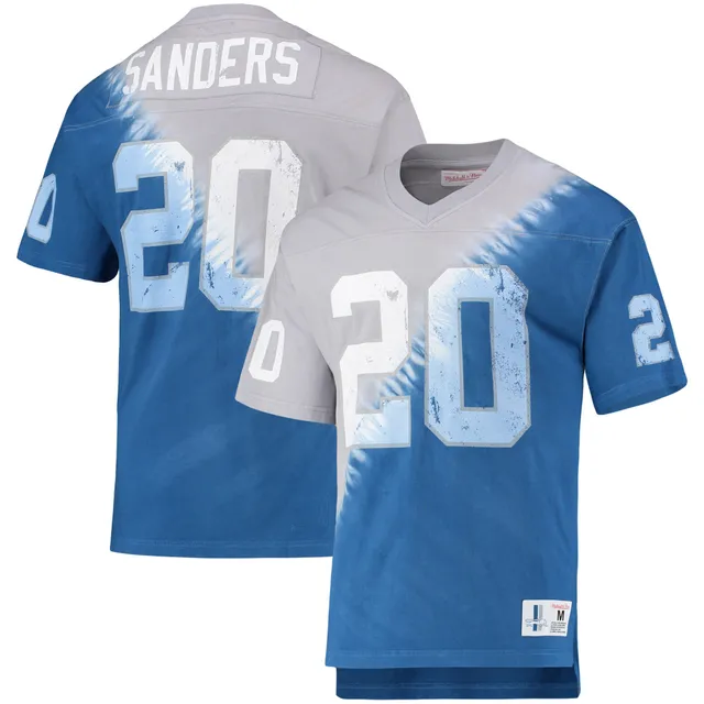 Barry Sanders Detroit Lions Men's Black Name & Number Logo T-Shirt 