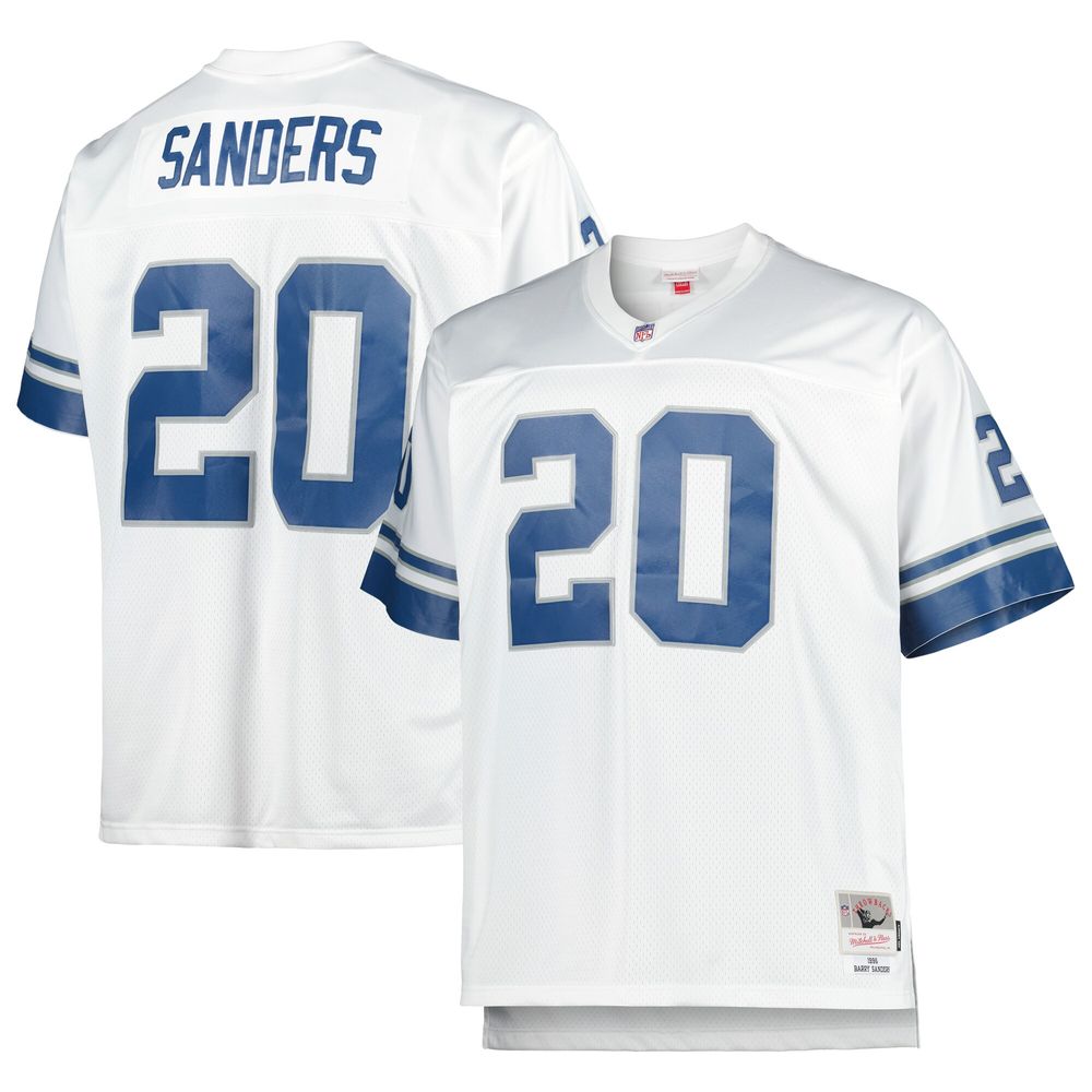 Youth Mitchell Ness Barry Sanders Blue Detroit Lions