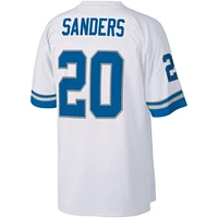 Maillot réplique Mitchell & Ness Barry Sanders blanc Detroit Lions Legacy pour hommes