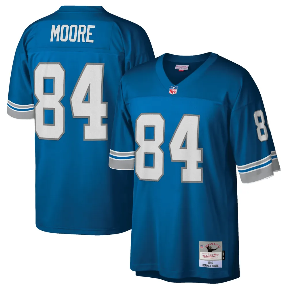 Mitchell & Ness Detroit Lions Blue Barry Sanders 1996 Replica Jersey