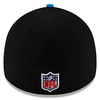 Casquette New Era 39THIRTY Flex noire/bleue pour homme, Detroit Lions, draft NFL 2025