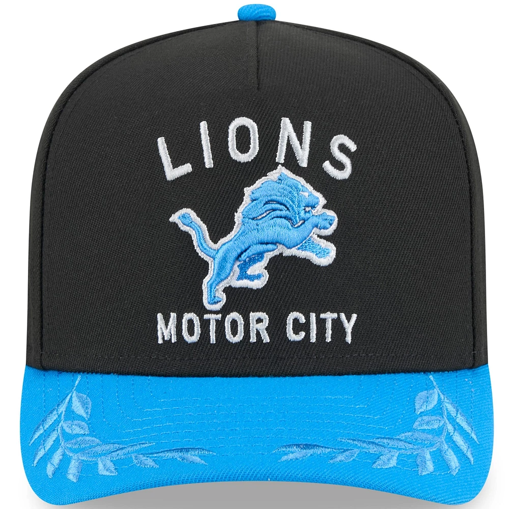 Men's New Era /Blue Detroit Lions 2025 NFL Draft 9FIFTY A-Frame Snapback Hat
