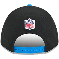 Casquette ajustable New Era 9FORTY A-Frame M-Crown pour homme, noire/bleue, Detroit Lions, draft NFL 2025