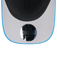 Casquette ajustable New Era 9FORTY A-Frame M-Crown pour homme, noire/bleue, Detroit Lions, draft NFL 2025