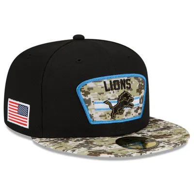 Men's New Era Camo Detroit Lions 2023 Salute to Service 39THIRTY Flex Hat Size: Small/Medium