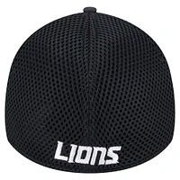 Men's New Era Black Detroit Lions Active Camo 39THIRTY Flex Hat