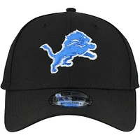 Casquette ajustable 9FORTY Detroit Lions noire New Era pour homme