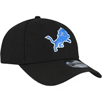 Casquette ajustable 9FORTY Detroit Lions noire New Era pour homme