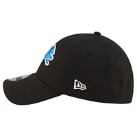 Men's New Era Black Detroit Lions Team Classic 39THIRTY Flex Hat