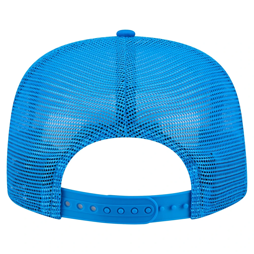 Casquette de golf à visière snapback Detroit Lions bleu New Era pour homme
