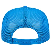 Casquette de golf à visière snapback Detroit Lions bleu New Era pour homme