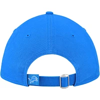 Men's New Era Blue Detroit Lions Core Classic Primary 9TWENTY Adjustable Hat