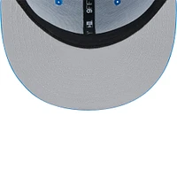 Men's New Era Blue Detroit Lions  Main Trucker 9FIFTY Snapback Hat