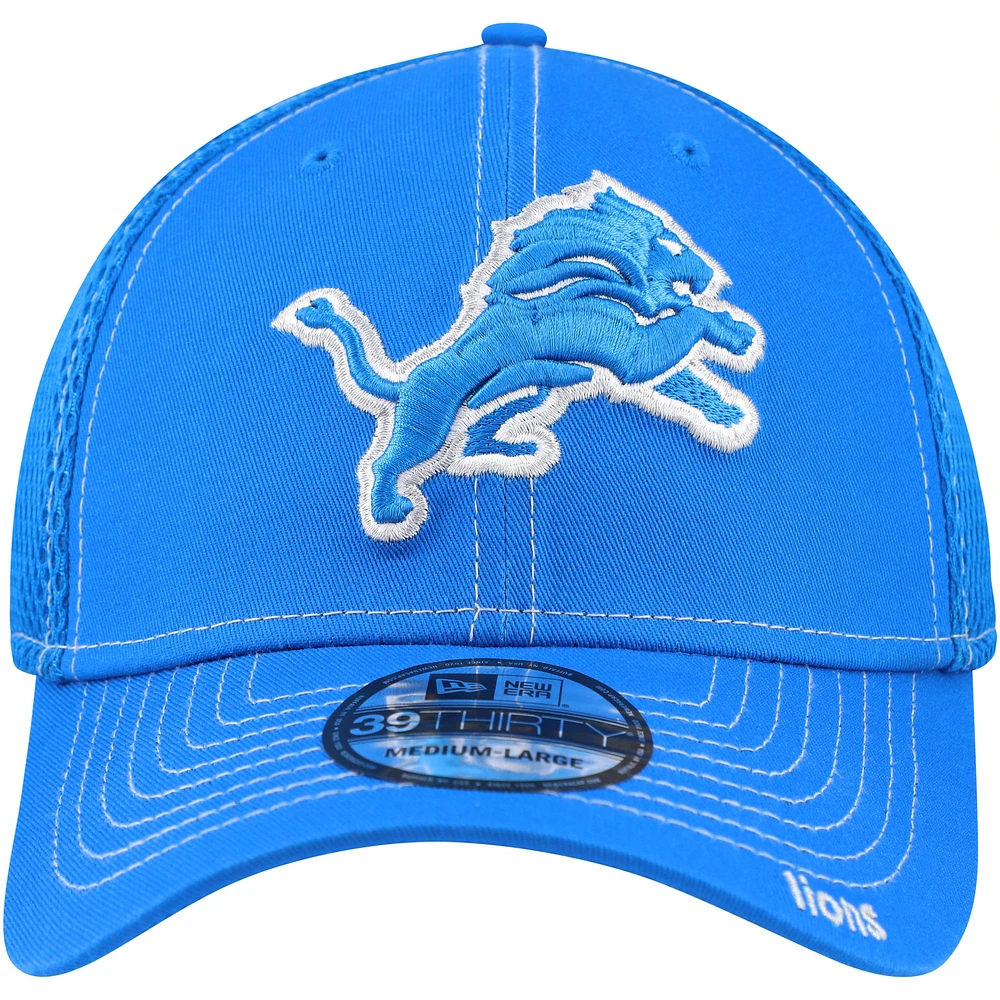 Men's New Era Blue Detroit Lions Neo 39THIRTY Flex Hat