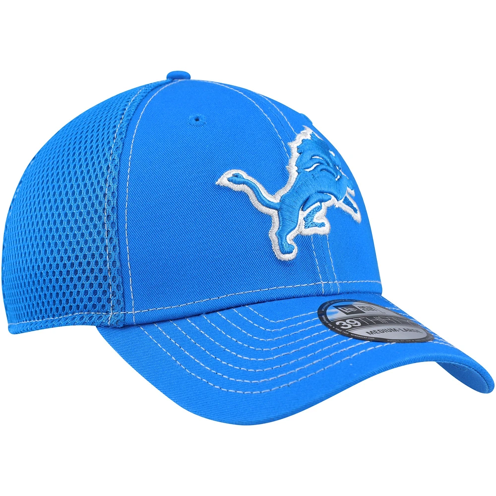 Men's New Era Blue Detroit Lions Neo 39THIRTY Flex Hat