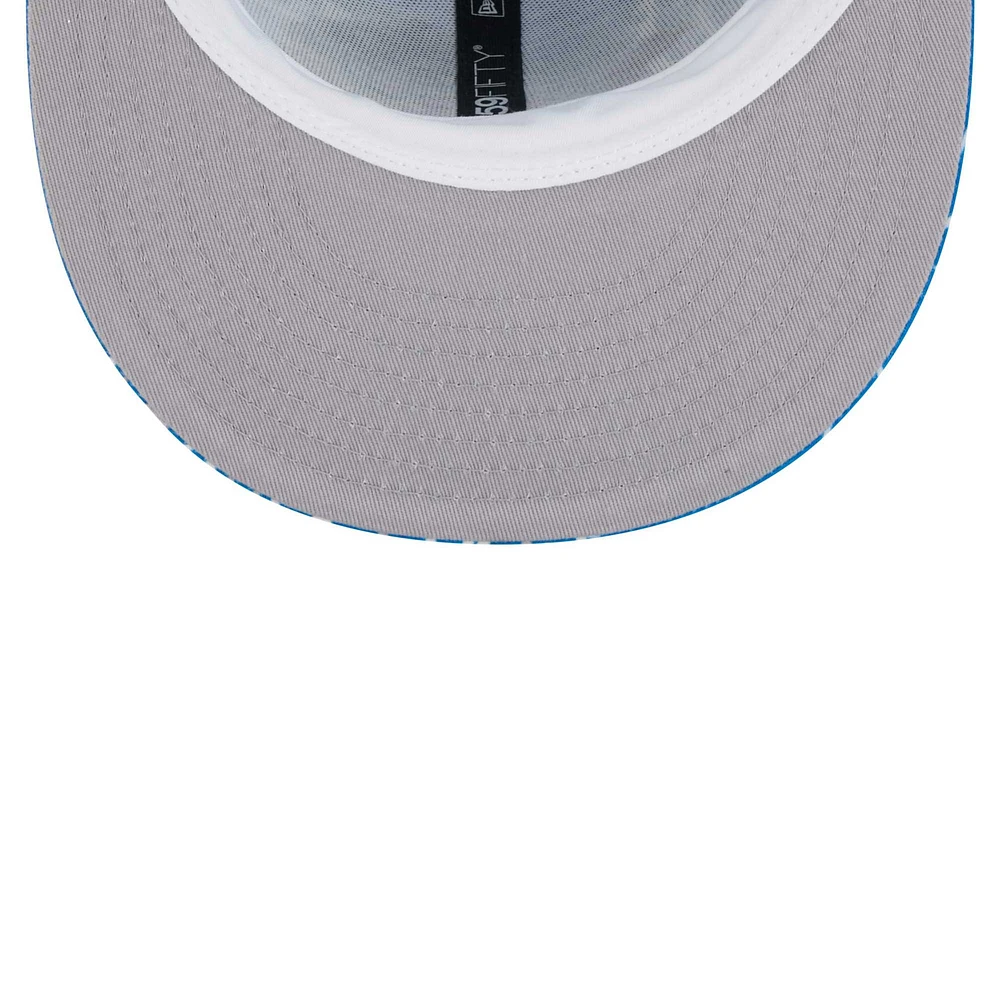 Men's New Era Blue Detroit Lions Paisley 59FIFTY Fitted Hat