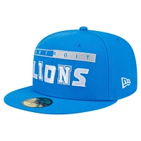 Casquette ajustée Ransom 59FIFTY Detroit Lions de New Era pour homme