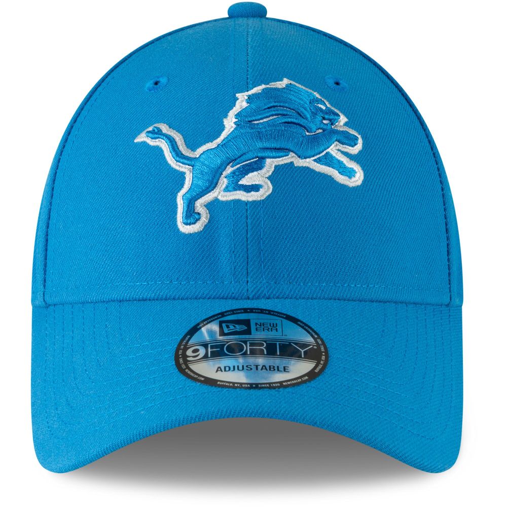 New Era Detroit Lions Blue 9Forty The League Adjustable Hat