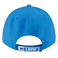 Men's New Era Blue Detroit Lions The League 9FORTY Adjustable Hat