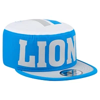 Men's New Era Blue Detroit Lions Throwback Retro Painter Snapback Hat