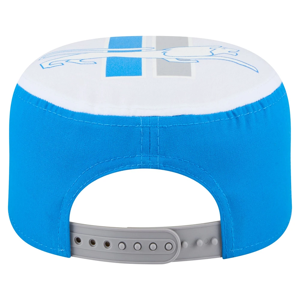 Men's New Era Blue Detroit Lions Throwback Retro Painter Snapback Hat