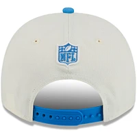 Casquette snapback 9FIFTY A-Frame crème/bleue pour homme des Detroit Lions, draft NFL 2025