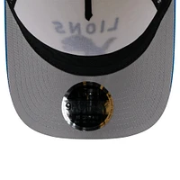 Casquette ajustable New Era 9FORTY A-Frame M-Crown crème/bleu pour homme, Detroit Lions, draft NFL 2025