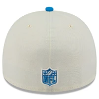 Men's New Era Cream/Blue Detroit Lions 2025 NFL Draft A-Frame 59FIFTY Fitted Hat