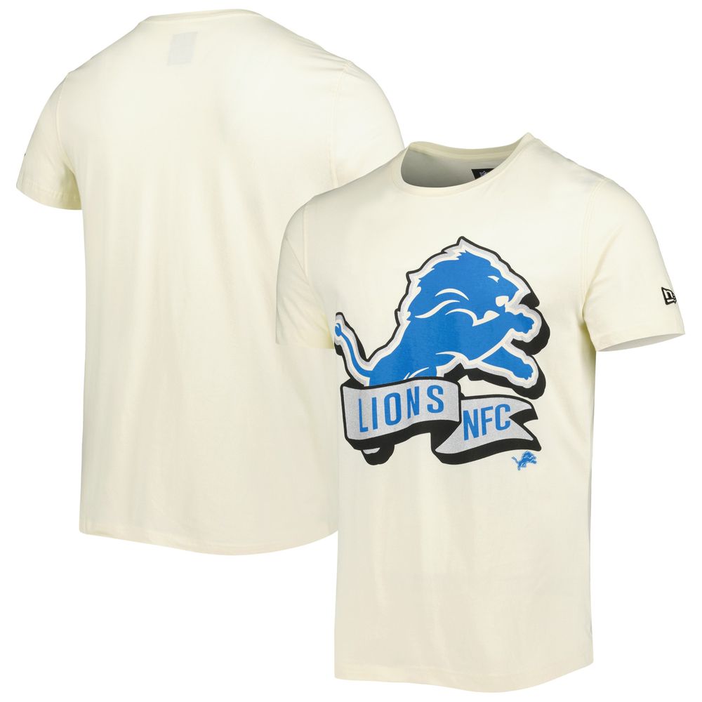 Detroit Lions Fanatics Men's White Long Sleeve T-Shirt Tee - Large