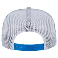 Men's New Era Gray/Blue Detroit Lions Throwback Dye Golfer Snapback Hat