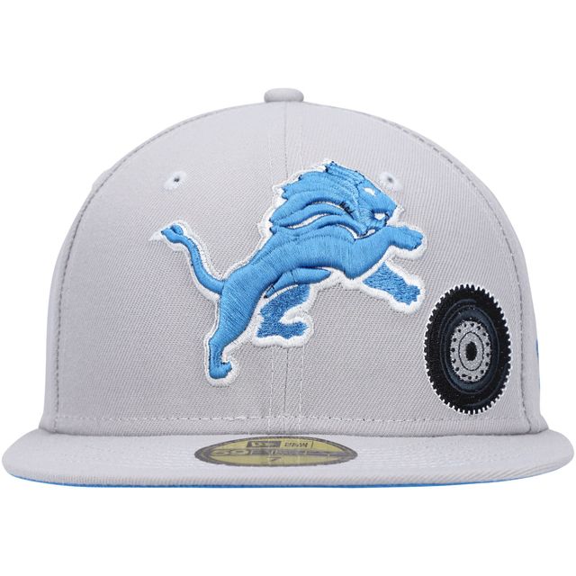 Casquette ajustée 59FIFTY Detroit Lions City New Era grise pour homme