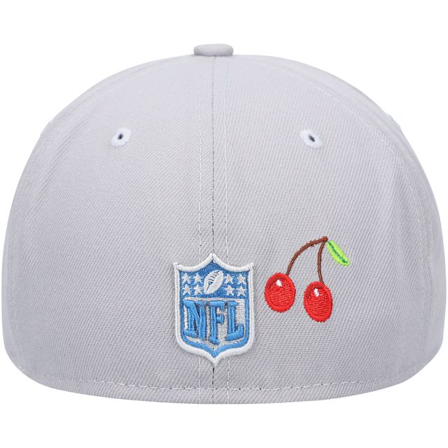 Casquette ajustée 59FIFTY Detroit Lions City New Era grise pour homme