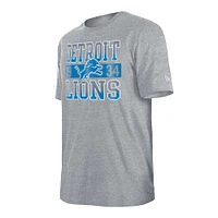 Men's New Era Gray Detroit Lions City Team T-Shirt