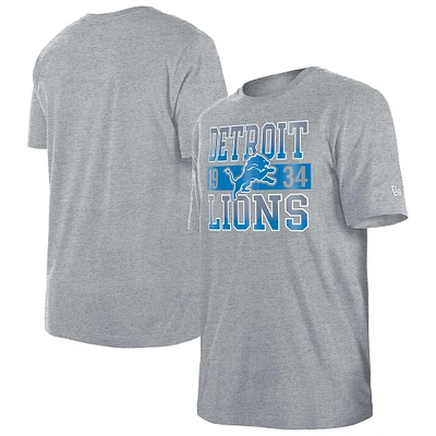 T-shirt gris Detroit Lions City Team New Era pour homme