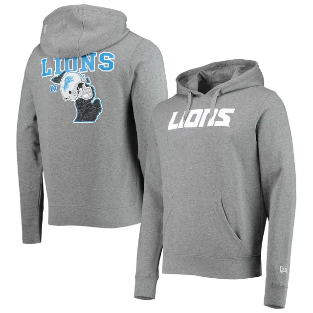 Detroit Lions Antigua Women's Victory Pullover Hoodie - Heathered Gray