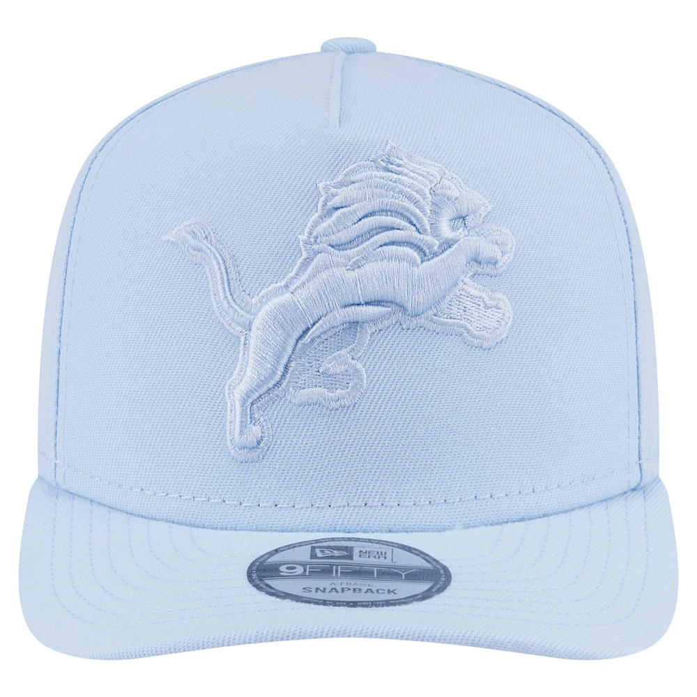 Casquette Snapback 9FIFTY Detroit Lions bleu clair pour homme New Era