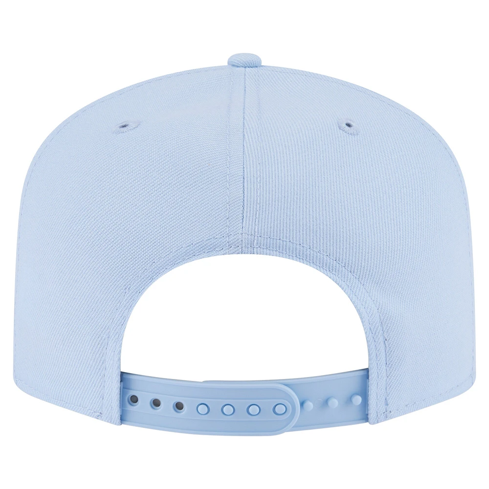 Casquette Snapback 9FIFTY Detroit Lions bleu clair pour homme New Era