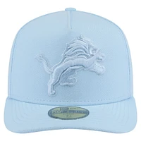 Men's New Era Light Blue Detroit Lions Color Pack A-Frame 59FIFTY Fitted Hat