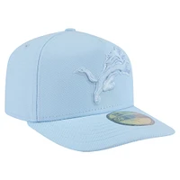 Men's New Era Light Blue Detroit Lions Color Pack A-Frame 59FIFTY Fitted Hat