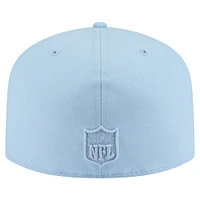 Men's New Era Light Blue Detroit Lions Color Pack A-Frame 59FIFTY Fitted Hat
